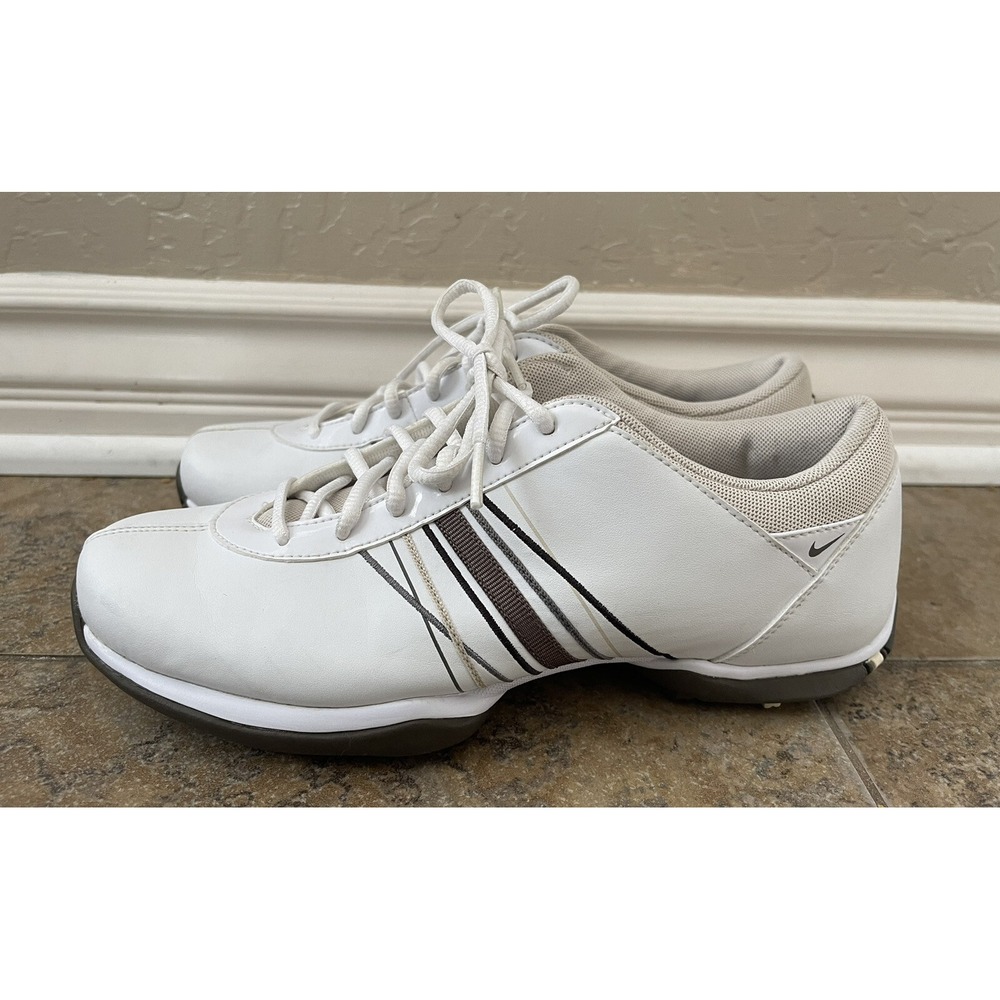 Nike Womens Golf Shoes418355-122 White Lace-Up  US 7 - Picture 2 of 7